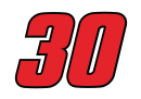 's car number, #30