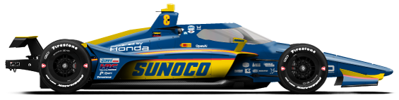 Driver of the #8 Kyffin Simpson's Car Livery