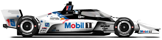 Graham Rahal car side profile