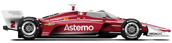 Driver of the #2 Josef Newgarden's Car Livery