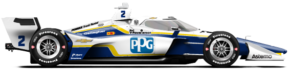 Driver of the #2 Josef Newgarden's Car Livery