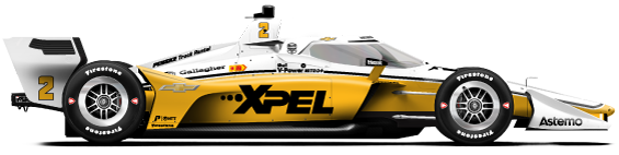 Driver of the #2 Josef Newgarden's Car Livery