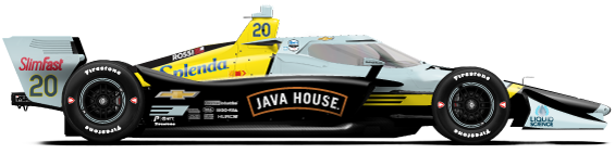 Alexander Rossi car side profile