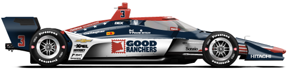 Driver of the #3 Scott McLaughlin's Car Livery