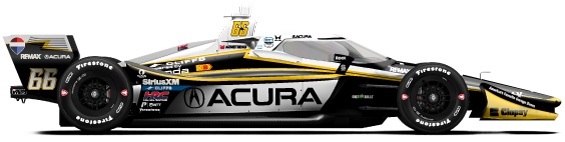 Driver of the #66 Marcus Armstrong's Car Livery