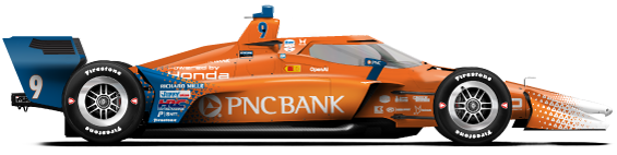 Scott Dixon car side profile