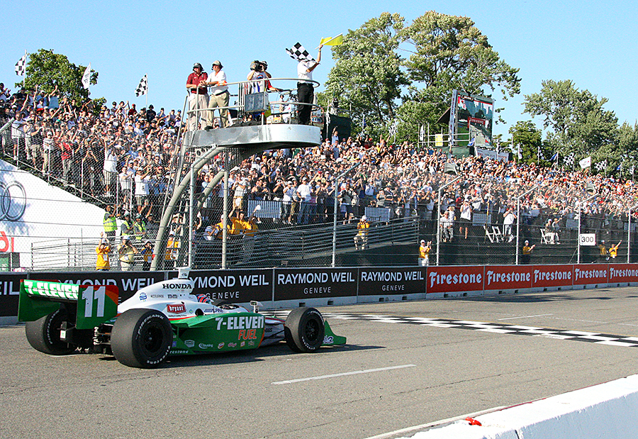 Kanaan scores his fifth win of the season at Belle Isle. The five wins were his most in a season.