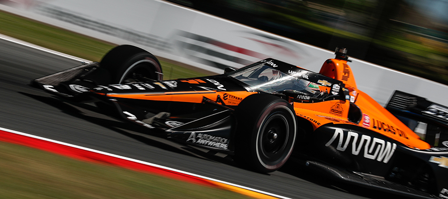 Pato O'Ward on track
