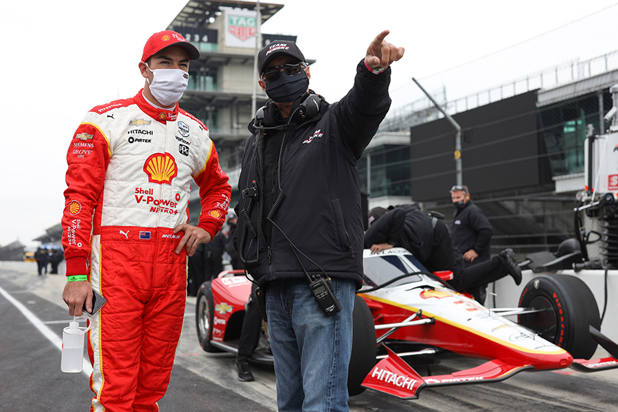 Scott McLaughlin and Rick Mears