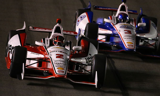 Juan Pablo Montoya and Helio Castroneves