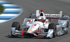 Thumbnail for Castroneves tops times; closer to track mark