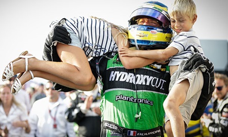 thumbnail for Bourdais takes command in Milwaukee second half