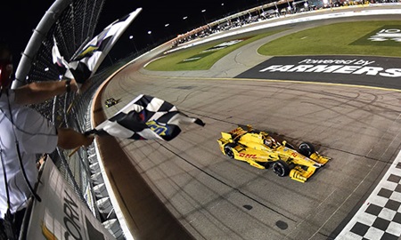 thumbnail for Hunter-Reay treasures third victory at Iowa
