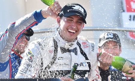 thumbnail for Rahal wins at Mid-Ohio, closes to 9 points of top