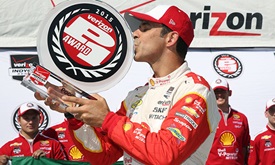 Thumbnail for Castroneves earns pole; Montoya qualifies 19th