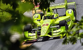 Thumbnail for Pagenaud leads first practice in INDYCAR's Road America return