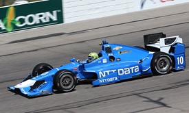 Thumbnail for Kanaan tops active final practice for Iowa Corn 300