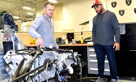 Thumbnail for Colts linebacker McNary talks shop with owner/driver Carpenter
