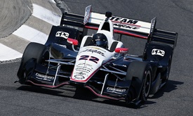 Thumbnail for Montoya gets right back up to speed at Barber open test