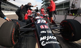Thumbnail for Despite winds, Indy test brings smile to drivers' faces