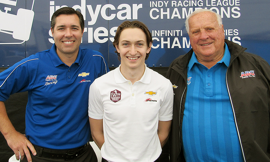 Zach Veach, Larry Foyt, and A.J. Foyt