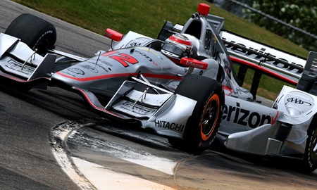 thumbnail for Punctured tire deflates Power's dominant Barber run