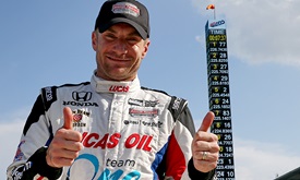 Thumbnail for Howard shakes off rust to lead fourth Indianapolis 500 practice