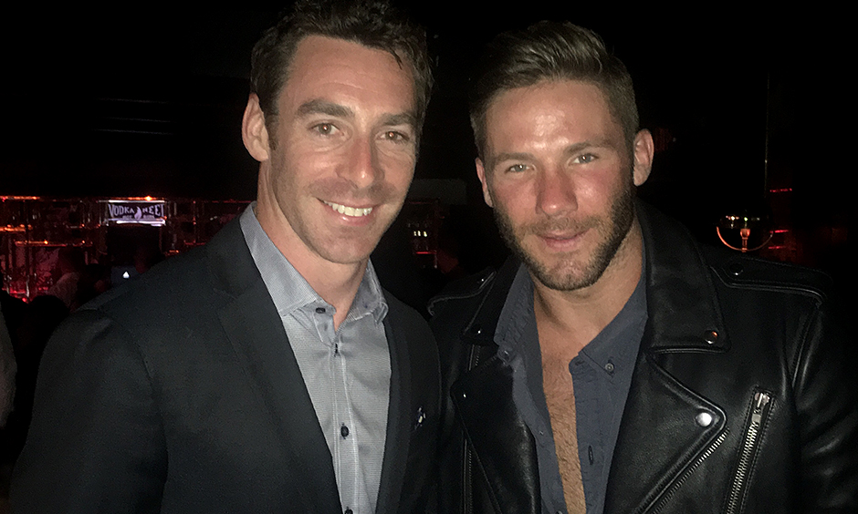 Simon Pagenaud and Julian Edelman