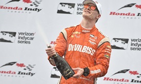 Thumbnail for Newgarden follows familiar path to Toronto victory lane