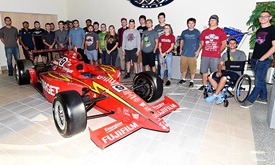 Thumbnail for Engineering students get taste of racing with Ganassi shop tour