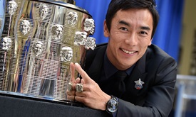Thumbnail for Sato humbled at unveiling of Borg-Warner Trophy likeness