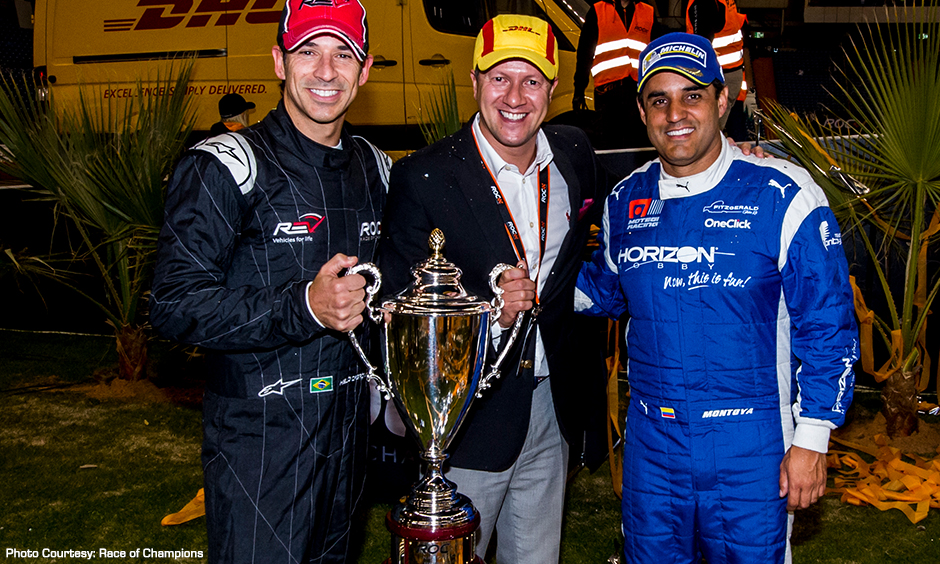 Helio Castroneves and Juan Pablo Montoya