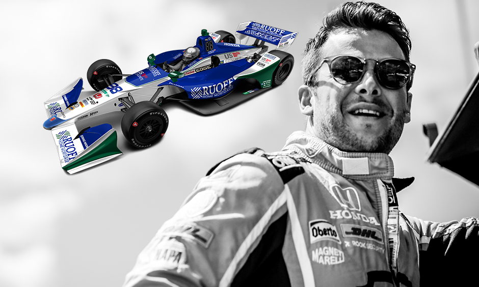 Marco Andretti with Ruoff Home Mortgage