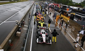 Thumbnail for Heavy rain suspends Honda Indy Grand Prix of Alabama on 23rd lap