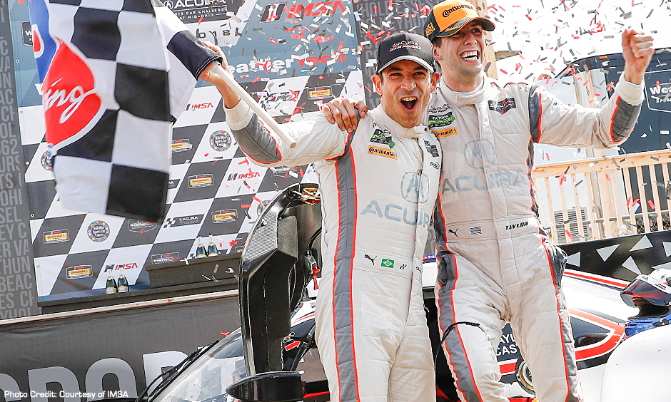 Helio Castroneves and Ricky Taylor