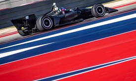 Thumbnail for Herta looks and runs best in basic black at INDYCAR Spring Training