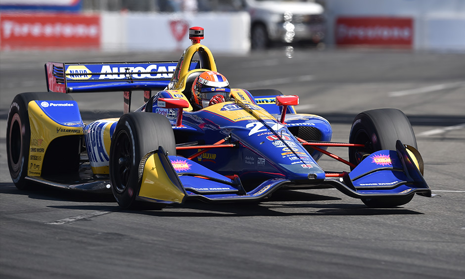 Alexander Rossi on track Long Beach