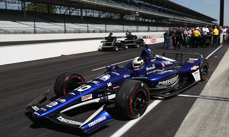 Ed Carpenter qualifying attempt