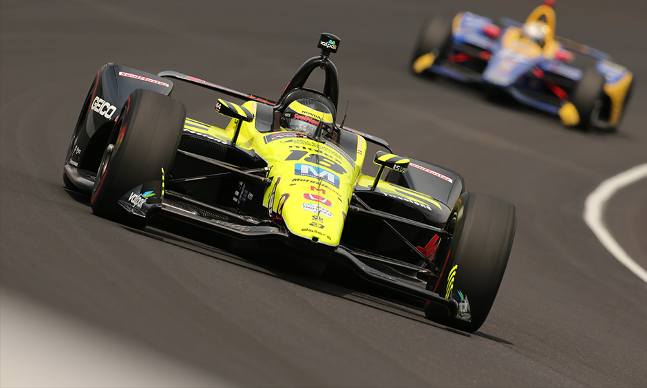 Sebastien Bourdais on track IMS