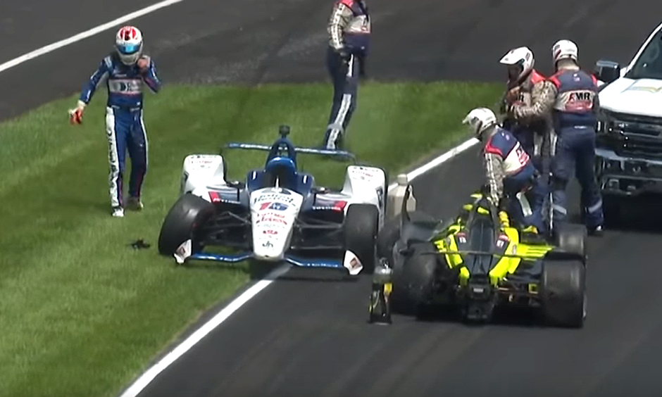 Graham Rahal and Sebastien Bourdais