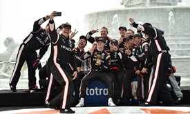 Thumbnail for It's all about timing for Newgarden in win at Detroit opener