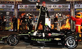 Thumbnail for Newgarden makes late charge to win at Texas Motor Speedway