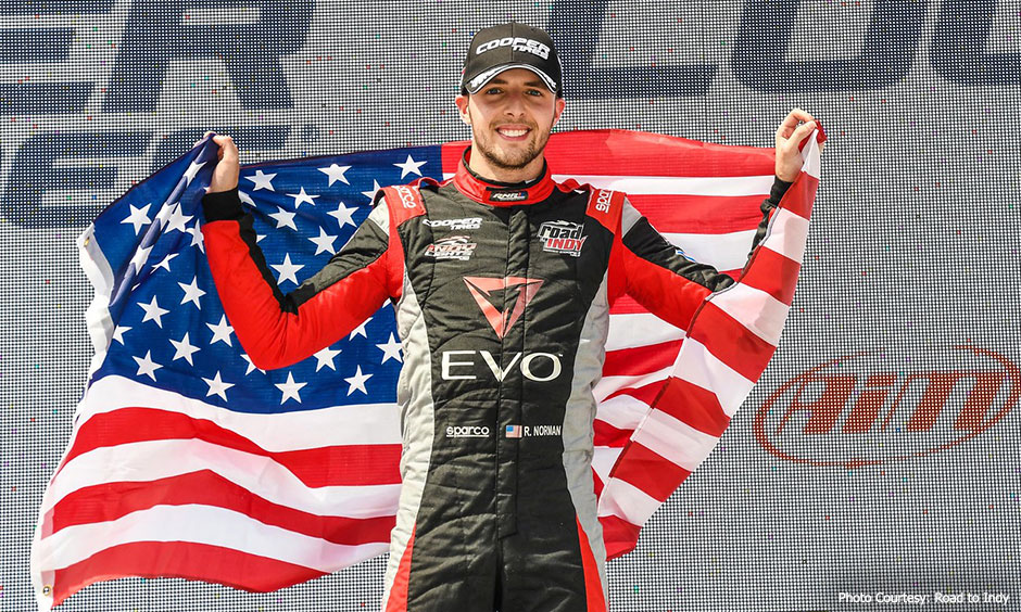 thumbnail for Norman to test Indy car at home Mid-Ohio track