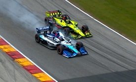 Thumbnail for Bourdais, Sato tension worth watching in today's race