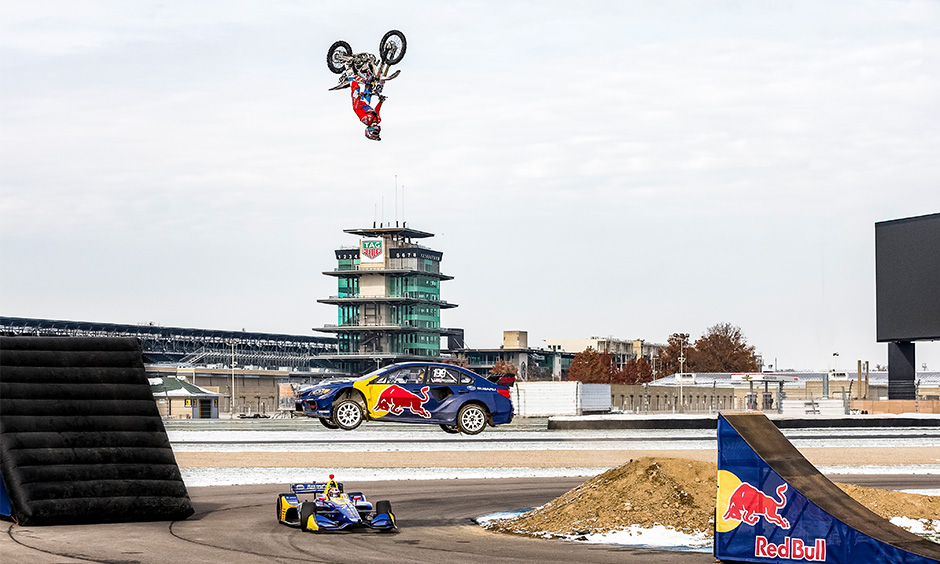 Alexander Rossi in Red Bull video at IMS