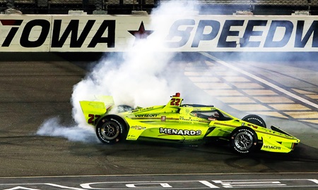 thumbnail for Pagenaud Drives from Last to First, Holds Off Dixon for Stirring Iowa Victory