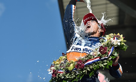 thumbnail for Sato Earns Second Indianapolis 500 presented by Gainbridge Victory