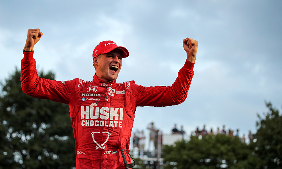 thumbnail for Ericsson Drives to Improbable Win in Ganassi 1-2 at Nashville