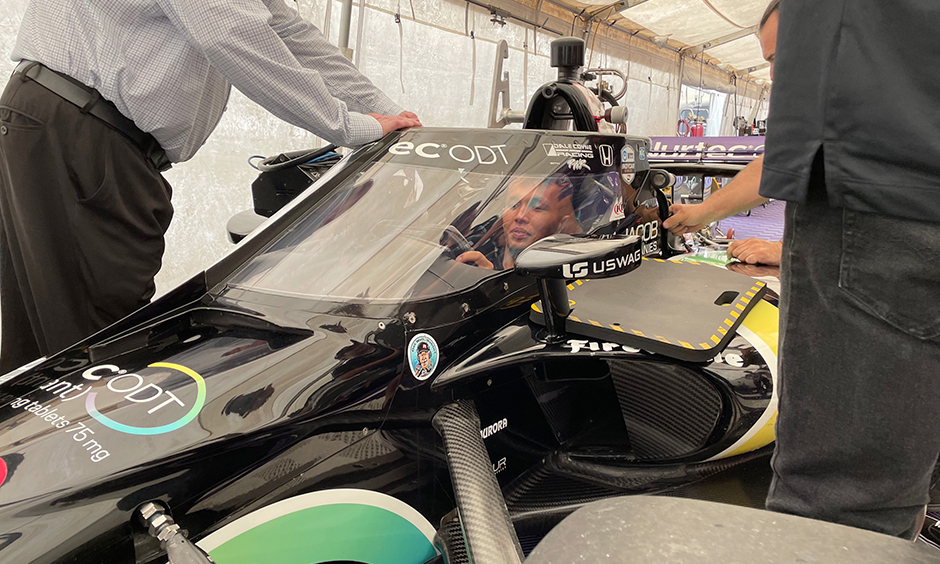 thumbnail for F1 Veteran Albon Enjoys INDYCAR Scene during IMS Visit