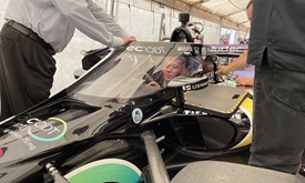 Thumbnail for F1 Veteran Albon Enjoys INDYCAR Scene during IMS Visit